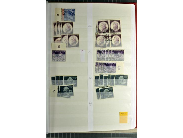  1923/45, postfrischer, ungebrauchter und gestempelter umfangreicher Bestand mit einer Vielzahl guter Werte und Sätze, dazu e