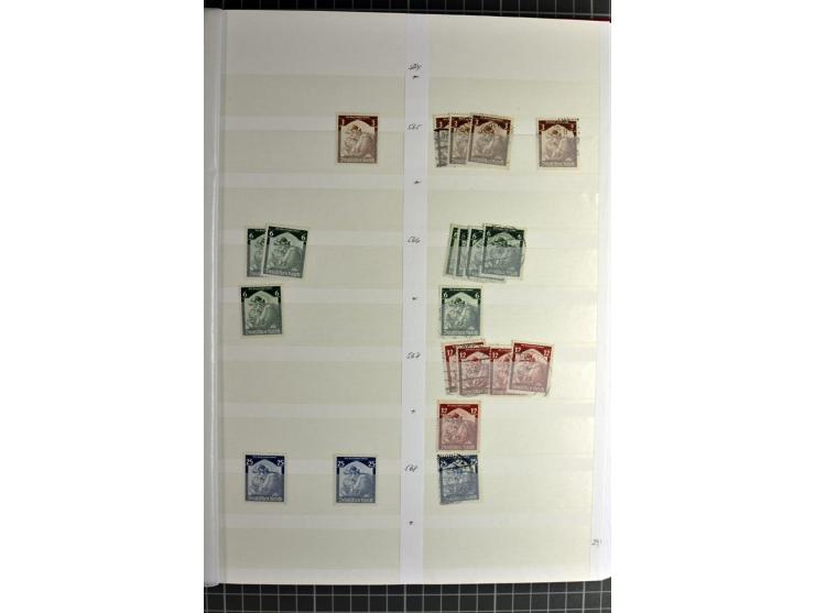  1923/45, postfrischer, ungebrauchter und gestempelter umfangreicher Bestand mit einer Vielzahl guter Werte und Sätze, dazu e