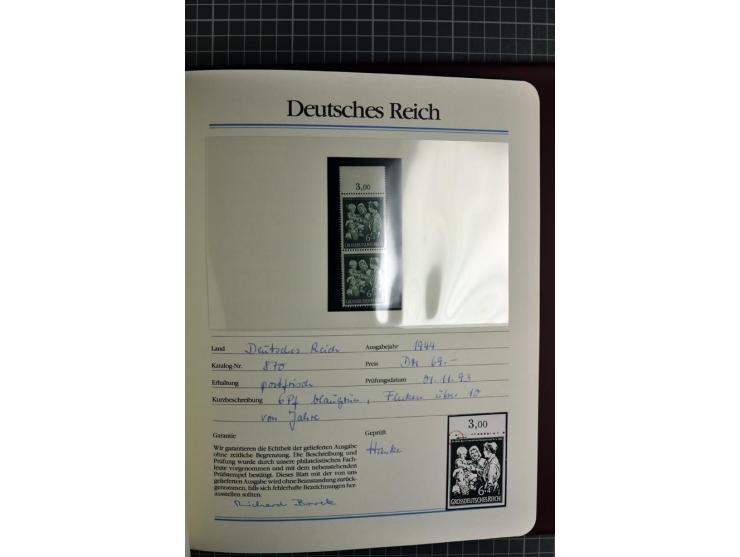 1933/45, in den Hauptnummern bis auf Block 2 (dieser ungebraucht) komplette postfrische Sammlung aus Abo-Bezug, dazu einige B