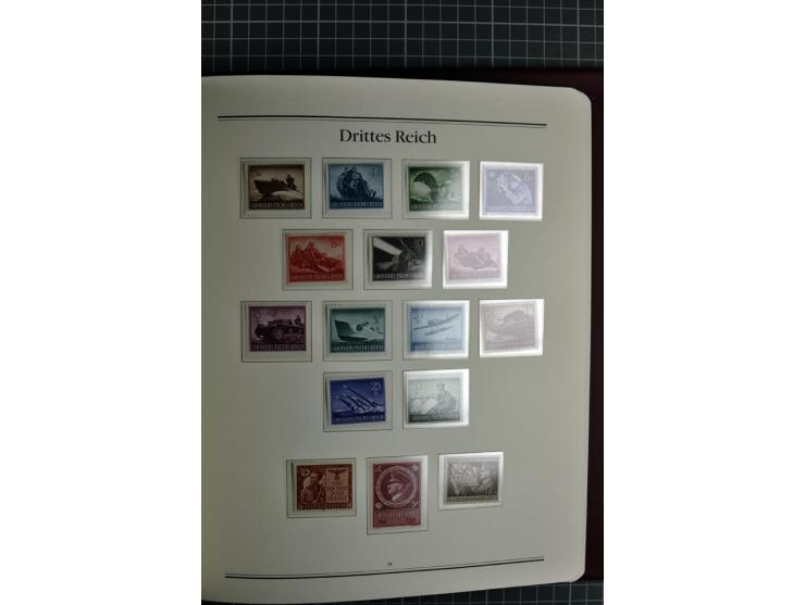 1933/45, in den Hauptnummern bis auf Block 2 (dieser ungebraucht) komplette postfrische Sammlung aus Abo-Bezug, dazu einige B