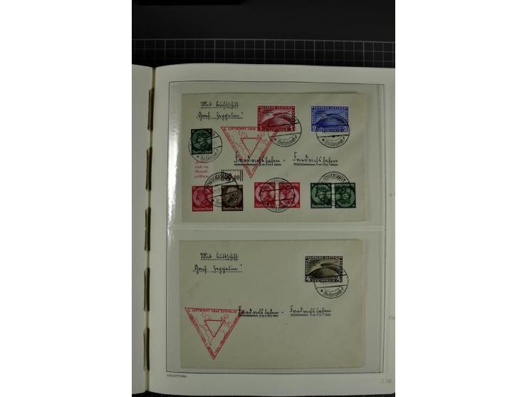 1933/45, gestempelte etwas spezialisierte Sammlung in den Hauptnummern kpl., sauber im LT-Vordruckalbum mit Chicagofahrt kpl.