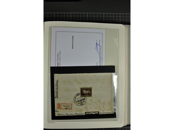 1933/45, gestempelte etwas spezialisierte Sammlung in den Hauptnummern kpl., sauber im LT-Vordruckalbum mit Chicagofahrt kpl.