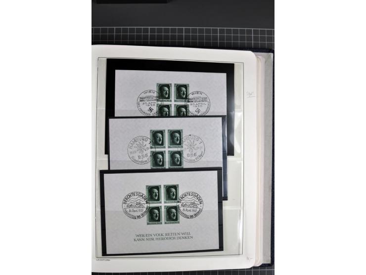 1933/45, gestempelte etwas spezialisierte Sammlung in den Hauptnummern kpl., sauber im LT-Vordruckalbum mit Chicagofahrt kpl.