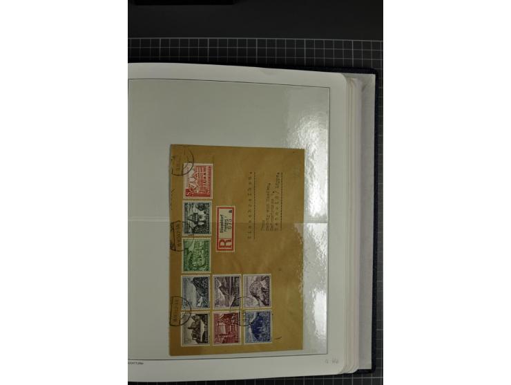 1933/45, gestempelte etwas spezialisierte Sammlung in den Hauptnummern kpl., sauber im LT-Vordruckalbum mit Chicagofahrt kpl.