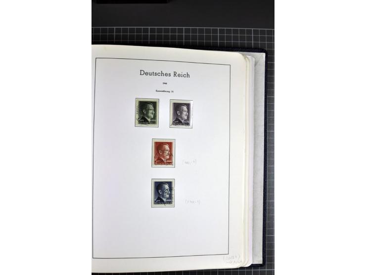 1933/45, gestempelte etwas spezialisierte Sammlung in den Hauptnummern kpl., sauber im LT-Vordruckalbum mit Chicagofahrt kpl.