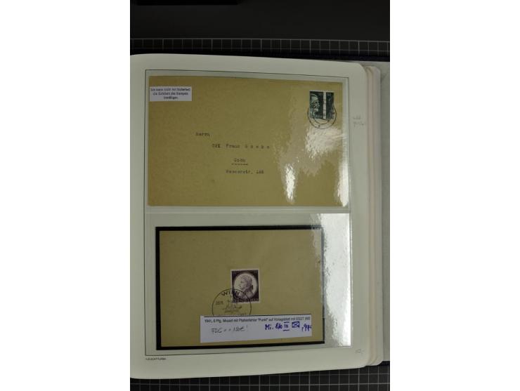 1933/45, gestempelte etwas spezialisierte Sammlung in den Hauptnummern kpl., sauber im LT-Vordruckalbum mit Chicagofahrt kpl.