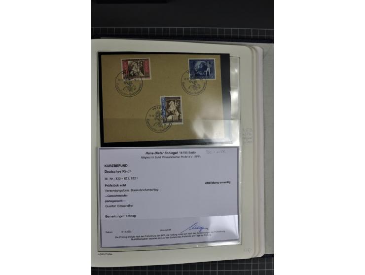 1933/45, gestempelte etwas spezialisierte Sammlung in den Hauptnummern kpl., sauber im LT-Vordruckalbum mit Chicagofahrt kpl.