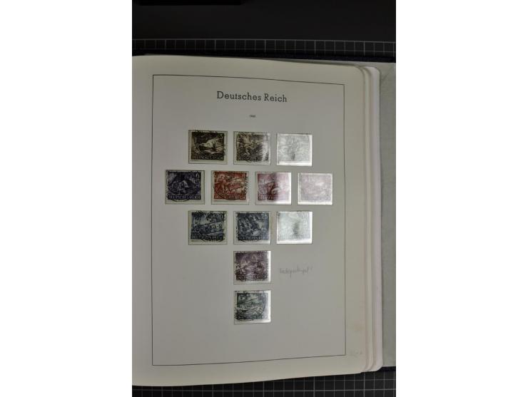 1933/45, gestempelte etwas spezialisierte Sammlung in den Hauptnummern kpl., sauber im LT-Vordruckalbum mit Chicagofahrt kpl.