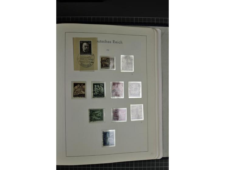 1933/45, gestempelte etwas spezialisierte Sammlung in den Hauptnummern kpl., sauber im LT-Vordruckalbum mit Chicagofahrt kpl.