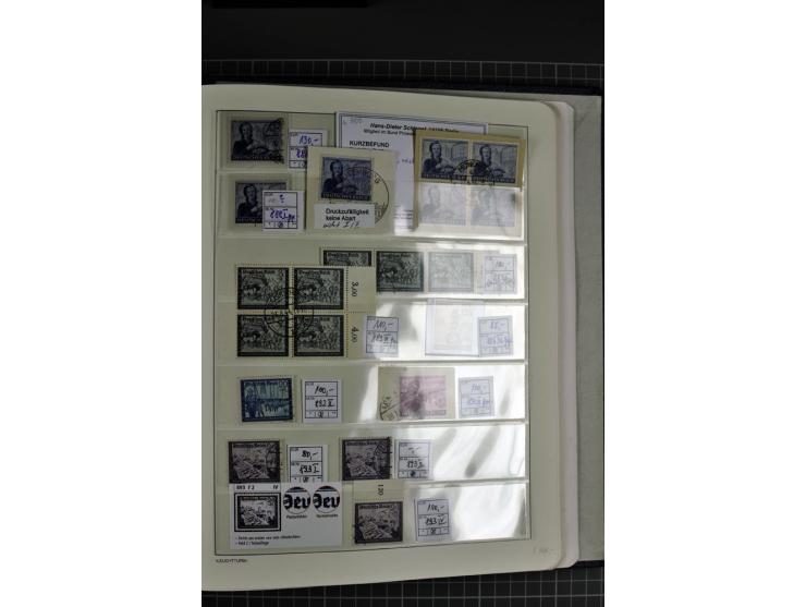 1933/45, gestempelte etwas spezialisierte Sammlung in den Hauptnummern kpl., sauber im LT-Vordruckalbum mit Chicagofahrt kpl.