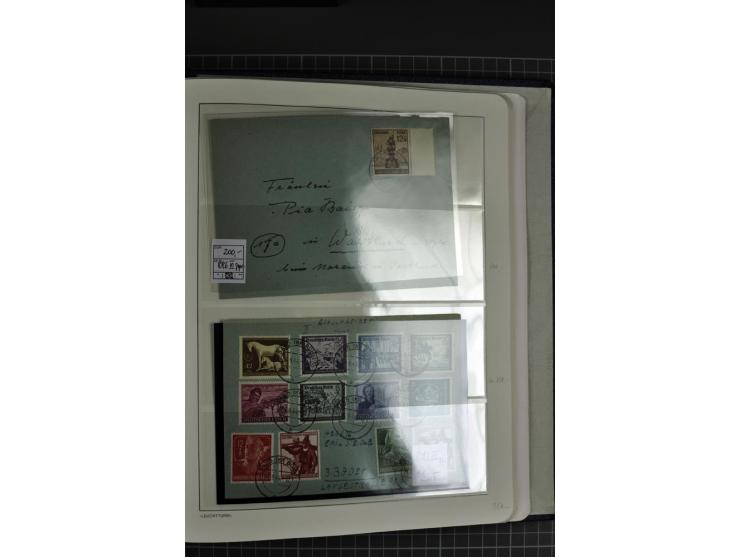 1933/45, gestempelte etwas spezialisierte Sammlung in den Hauptnummern kpl., sauber im LT-Vordruckalbum mit Chicagofahrt kpl.