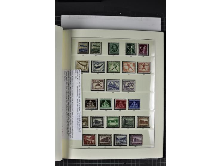 1933/45, postfrische, etwas ungebrauchte und gestempelte Sammlung im Sieger-Album
