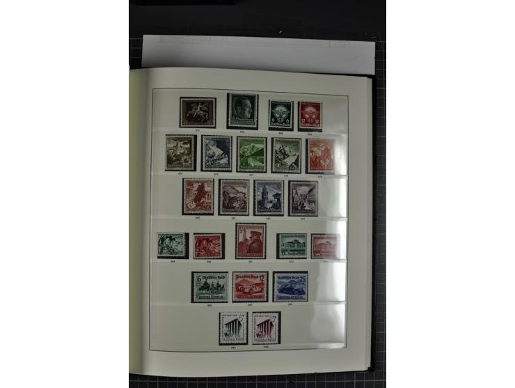  1933/45, postfrische, etwas ungebrauchte und gestempelte Sammlung im Sieger-Album