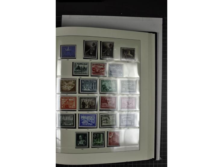 1933/45, postfrische, etwas ungebrauchte und gestempelte Sammlung im Sieger-Album