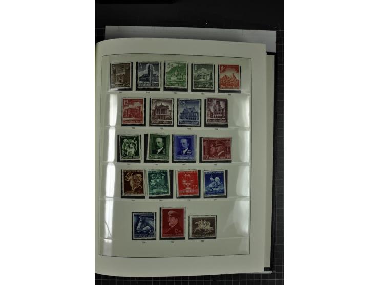  1933/45, postfrische, etwas ungebrauchte und gestempelte Sammlung im Sieger-Album