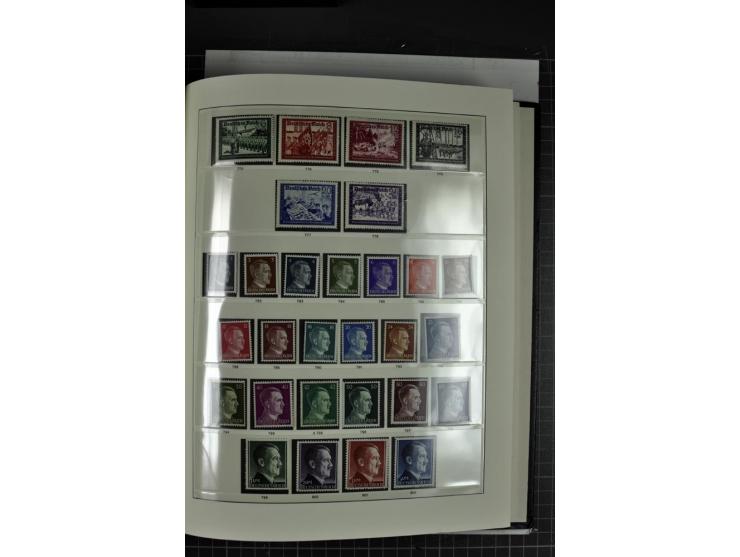  1933/45, postfrische, etwas ungebrauchte und gestempelte Sammlung im Sieger-Album