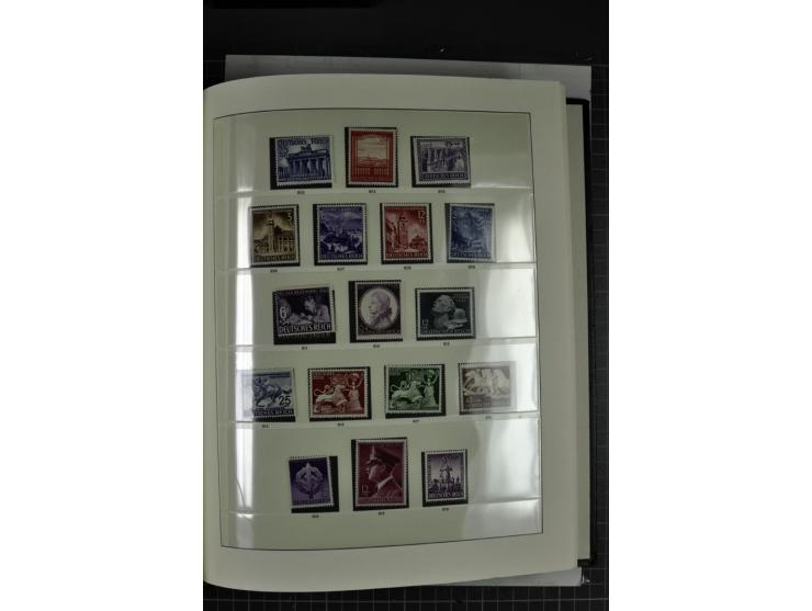  1933/45, postfrische, etwas ungebrauchte und gestempelte Sammlung im Sieger-Album