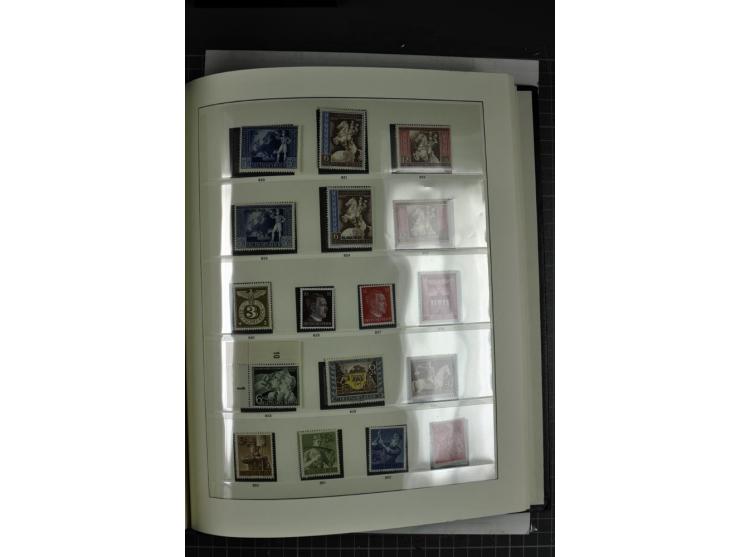  1933/45, postfrische, etwas ungebrauchte und gestempelte Sammlung im Sieger-Album