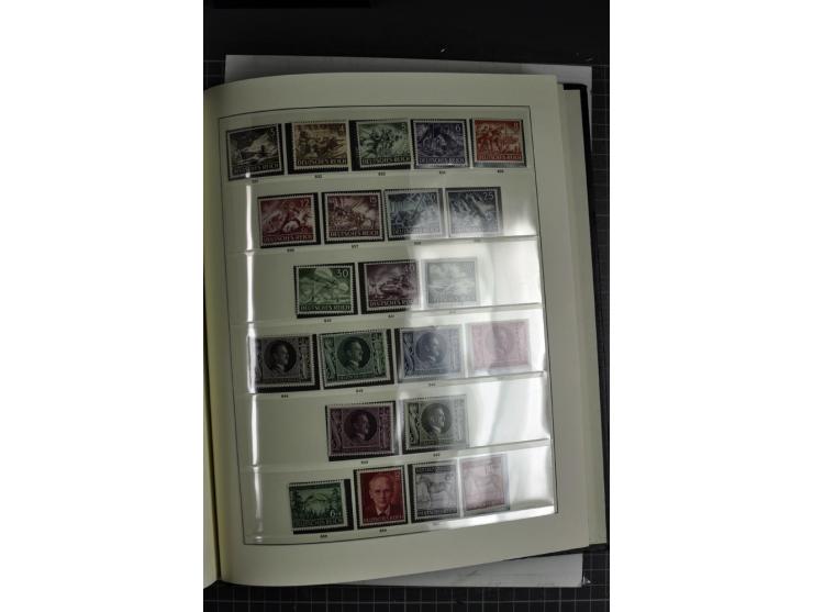  1933/45, postfrische, etwas ungebrauchte und gestempelte Sammlung im Sieger-Album