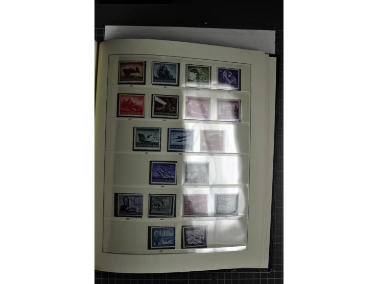 1933/45, postfrische, etwas ungebrauchte und gestempelte Sammlung im Sieger-Album