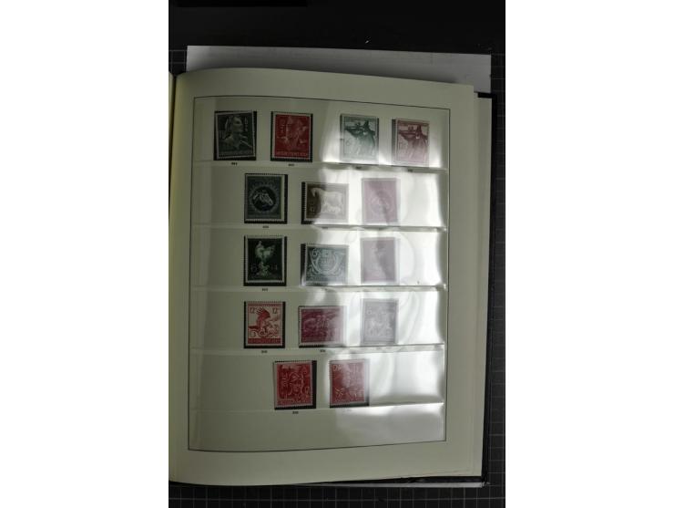  1933/45, postfrische, etwas ungebrauchte und gestempelte Sammlung im Sieger-Album