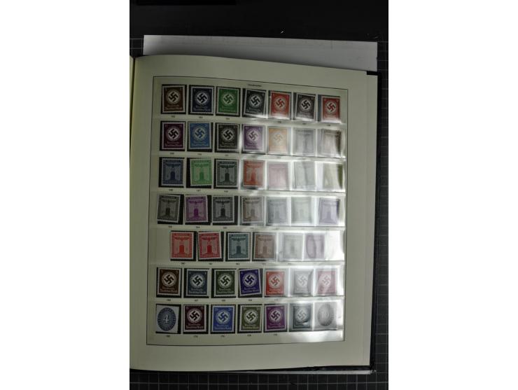  1933/45, postfrische, etwas ungebrauchte und gestempelte Sammlung im Sieger-Album