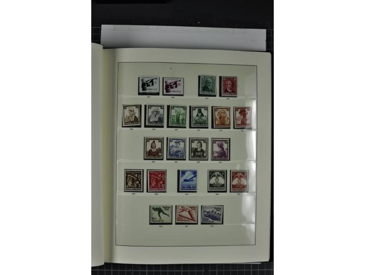  1933/45, postfrische, etwas ungebrauchte und gestempelte Sammlung im Sieger-Album