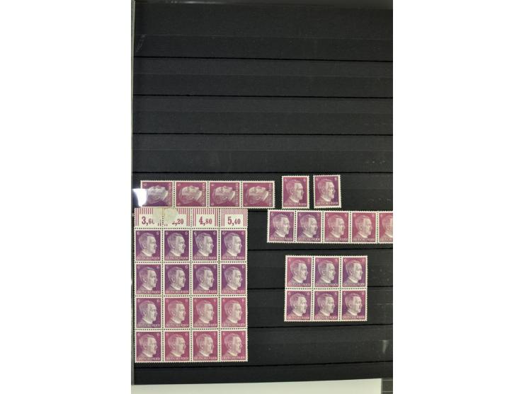 1933/45, postfrische, ungebrauchte und gestempelte Sammlung mit besseren Werten und Sätzen