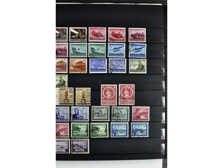  1933/45, postfrische, ungebrauchte und gestempelte Sammlung mit besseren Werten und Sätzen