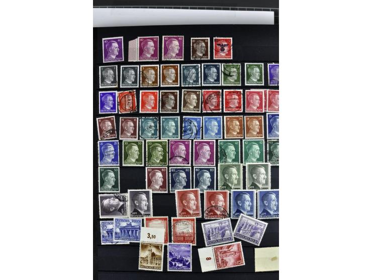  1933/45, postfrische, ungebrauchte und gestempelte Sammlung mit besseren Werten und Sätzen