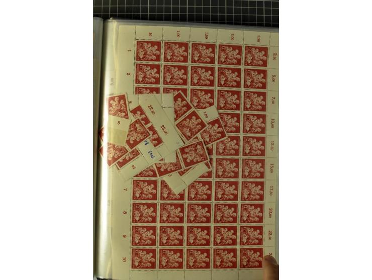 1936/45, postfrischer Bestand, dabei Bogen und Bogenteile (Mi. ca. 10.000,-)