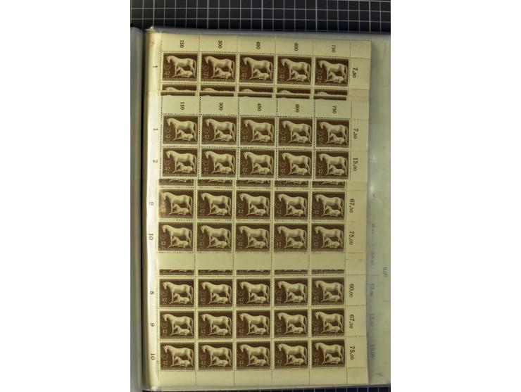 1936/45, postfrischer Bestand, dabei Bogen und Bogenteile (Mi. ca. 10.000,-)