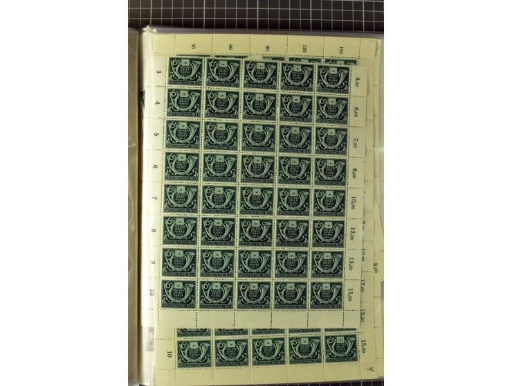 1936/45, postfrischer Bestand, dabei Bogen und Bogenteile (Mi. ca. 10.000,-)