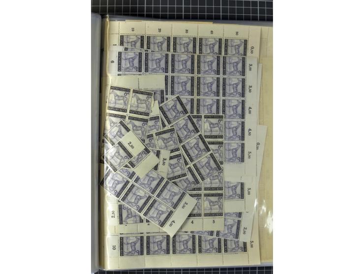 1936/45, postfrischer Bestand, dabei Bogen und Bogenteile (Mi. ca. 10.000,-)