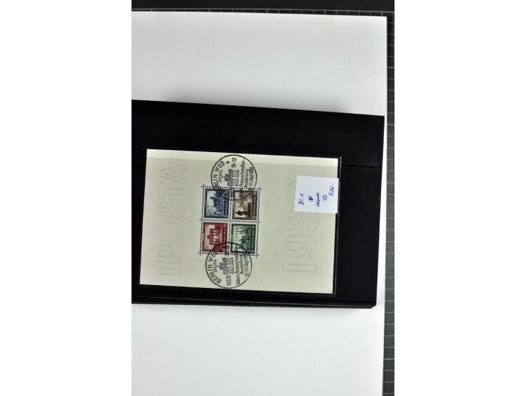  1936/37, postfrische, ungebrauchte und gestempelte Partie Blocks, dazu Bl.1 (2) je mit falschem Stempel