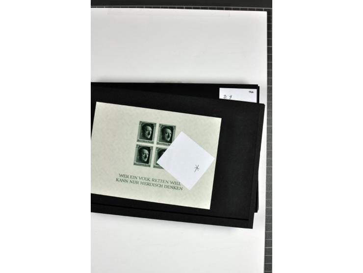  1936/37, postfrische, ungebrauchte und gestempelte Partie Blocks, dazu Bl.1 (2) je mit falschem Stempel