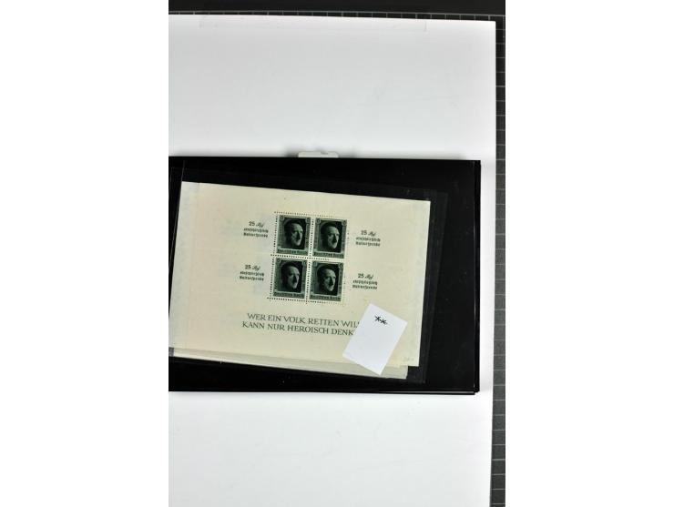  1936/37, postfrische, ungebrauchte und gestempelte Partie Blocks, dazu Bl.1 (2) je mit falschem Stempel