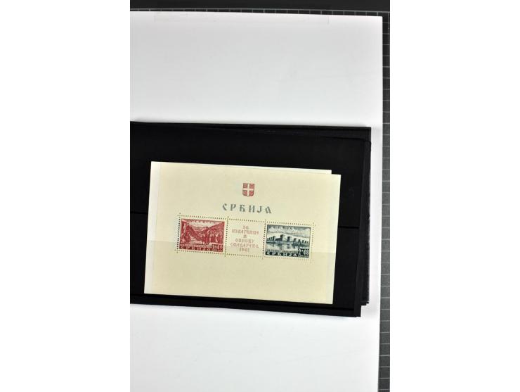 1936/37, postfrische, ungebrauchte und gestempelte Partie Blocks, dazu Bl.1 (2) je mit falschem Stempel