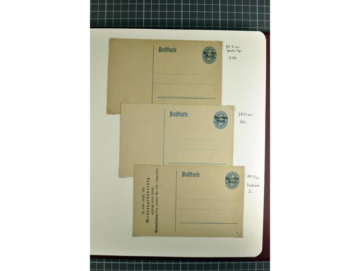 1872/1945, umfangreiche Sammlung Briefe und Karten ab Brustschilde mit nachverwendeten Stempeln, Hufeisenstempeln, des Weiter