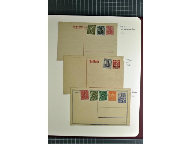 1872/1945, umfangreiche Sammlung Briefe und Karten ab Brustschilde mit nachverwendeten Stempeln, Hufeisenstempeln, des Weiter