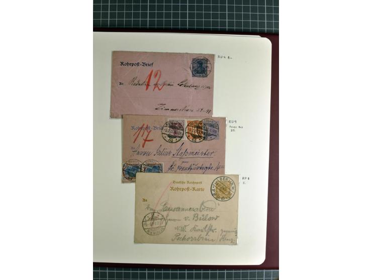 1872/1945, umfangreiche Sammlung Briefe und Karten ab Brustschilde mit nachverwendeten Stempeln, Hufeisenstempeln, des Weiter