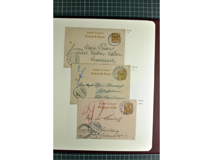 1872/1945, umfangreiche Sammlung Briefe und Karten ab Brustschilde mit nachverwendeten Stempeln, Hufeisenstempeln, des Weiter