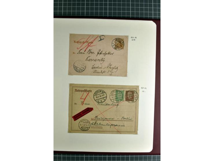 1872/1945, umfangreiche Sammlung Briefe und Karten ab Brustschilde mit nachverwendeten Stempeln, Hufeisenstempeln, des Weiter