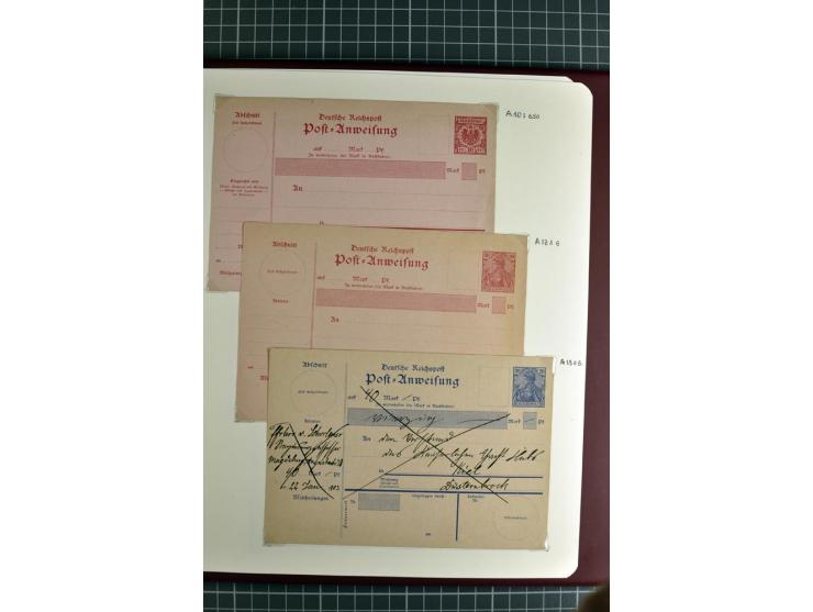 1872/1945, umfangreiche Sammlung Briefe und Karten ab Brustschilde mit nachverwendeten Stempeln, Hufeisenstempeln, des Weiter