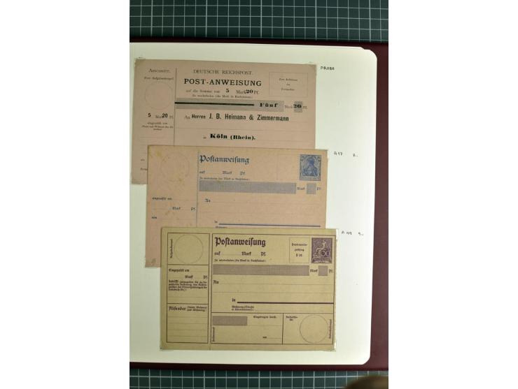 1872/1945, umfangreiche Sammlung Briefe und Karten ab Brustschilde mit nachverwendeten Stempeln, Hufeisenstempeln, des Weiter