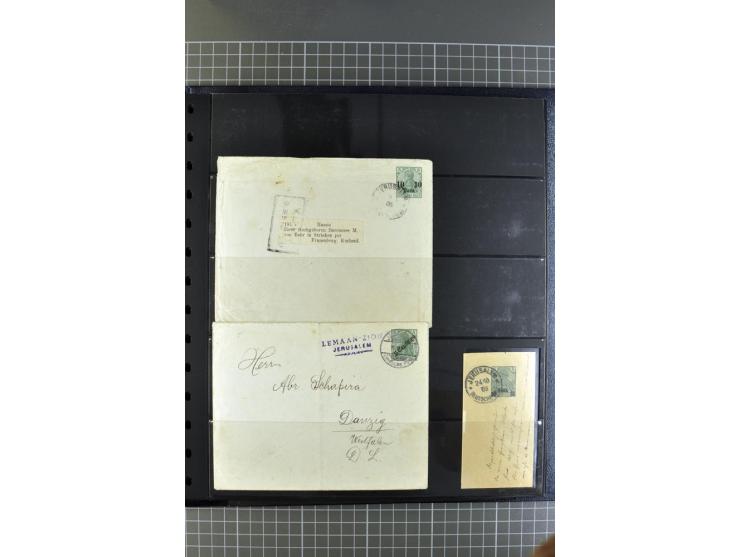 1872/1945, umfangreiche Sammlung Briefe und Karten ab Brustschilde mit nachverwendeten Stempeln, Hufeisenstempeln, des Weiter