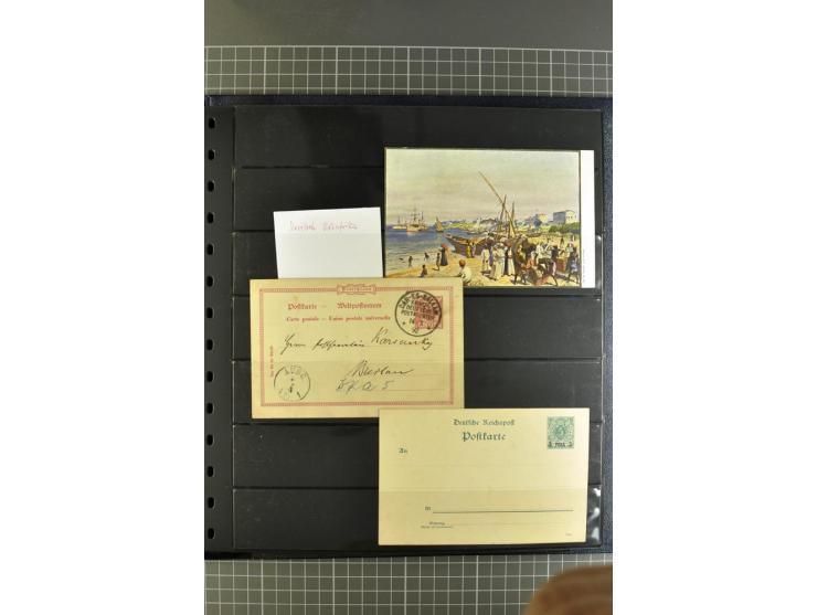 1872/1945, umfangreiche Sammlung Briefe und Karten ab Brustschilde mit nachverwendeten Stempeln, Hufeisenstempeln, des Weiter