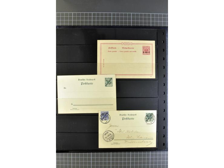 1872/1945, umfangreiche Sammlung Briefe und Karten ab Brustschilde mit nachverwendeten Stempeln, Hufeisenstempeln, des Weiter