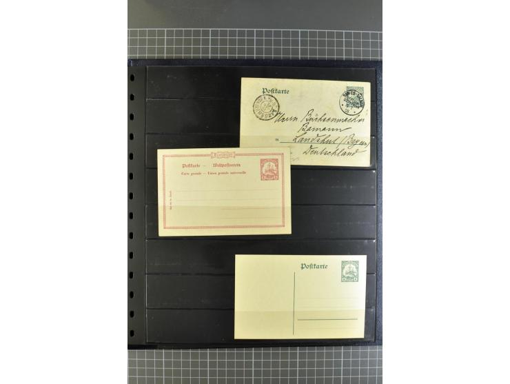 1872/1945, umfangreiche Sammlung Briefe und Karten ab Brustschilde mit nachverwendeten Stempeln, Hufeisenstempeln, des Weiter