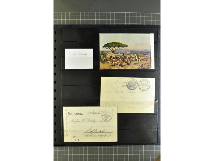 1872/1945, umfangreiche Sammlung Briefe und Karten ab Brustschilde mit nachverwendeten Stempeln, Hufeisenstempeln, des Weiter